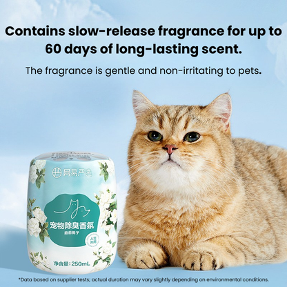 Natural Plant-Based Pet-Safe Air Freshener 250ml | Slow-Release Scent | Up to 60 Days | Dog & Cat
