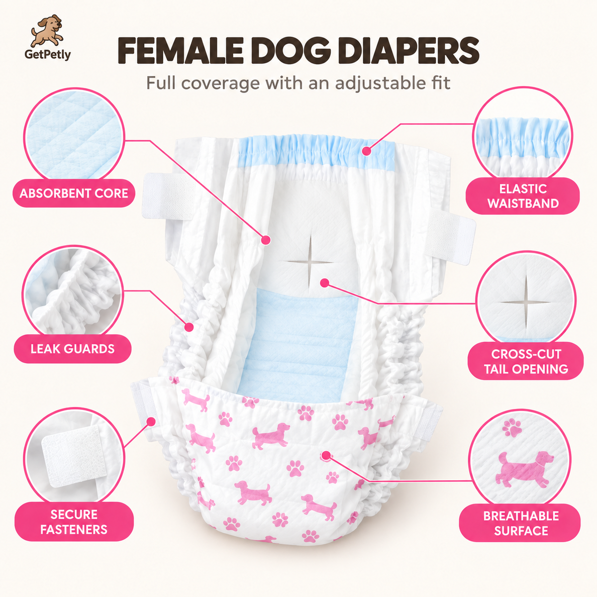 DONO'S DIARY Disposable Pet Diaper