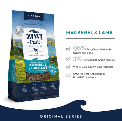 ZIWI Peak Air-Dried Mackerel & Lamb Dog Food