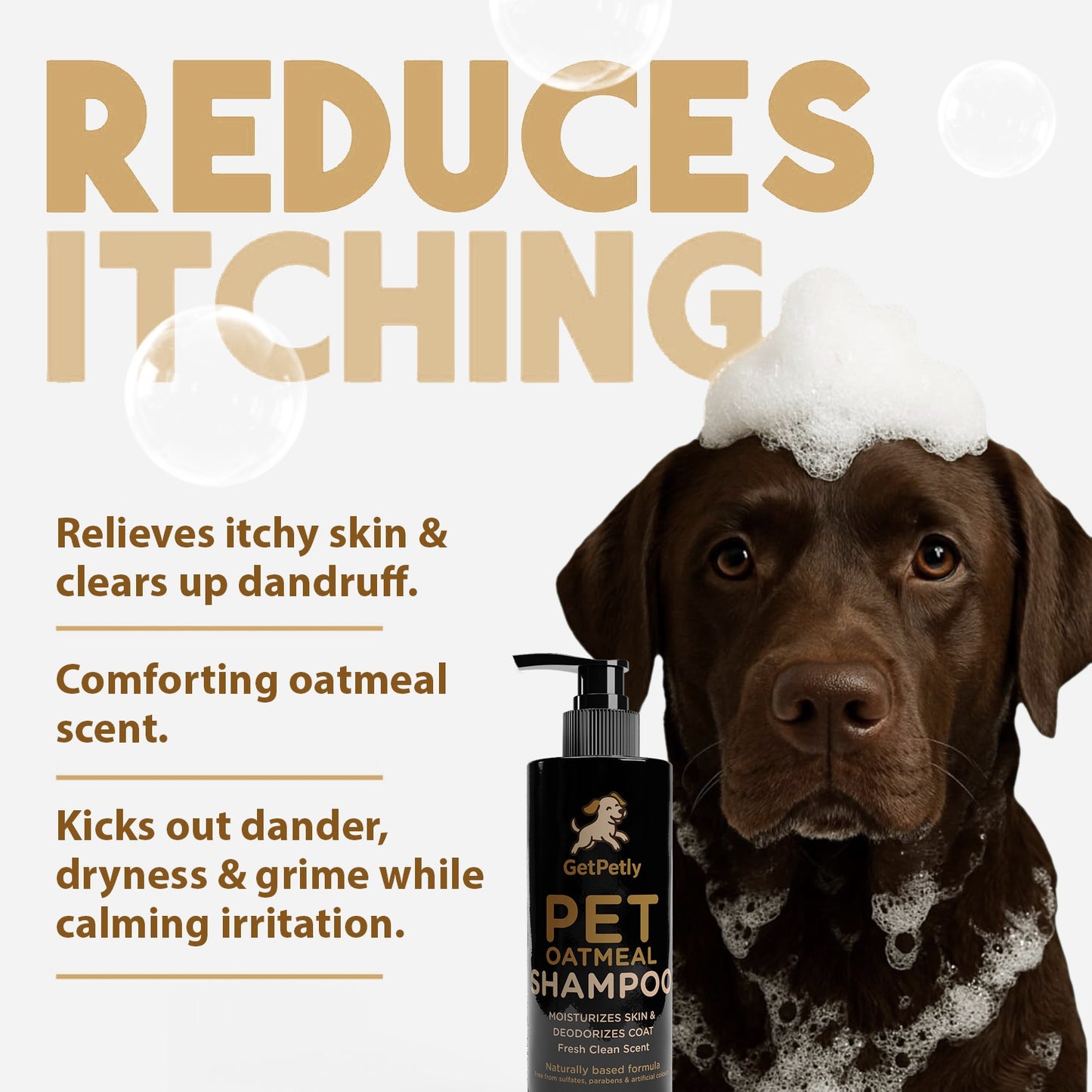GetPetly Oatmeal Dog Shampoo 500ml