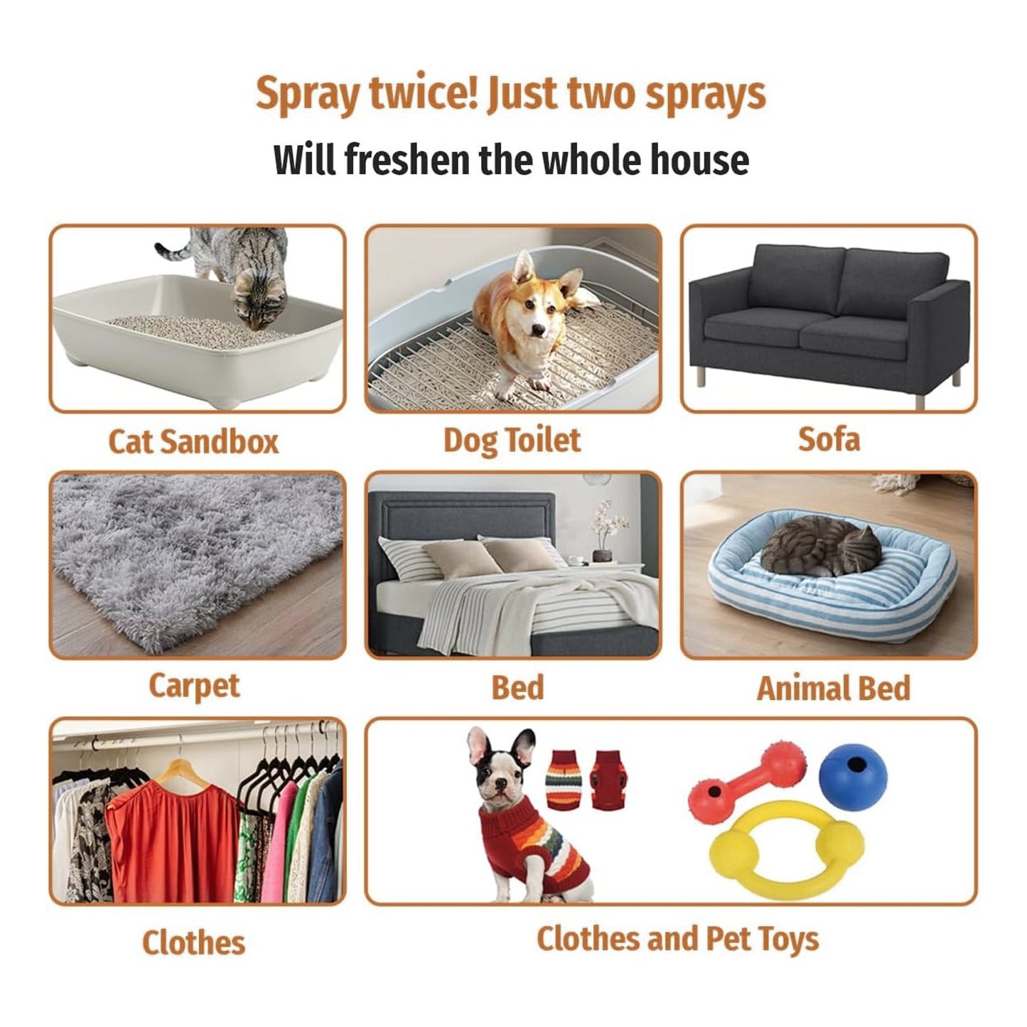 GetPetly Pet Fabric Spray 150ml – Baby Powder Freshness