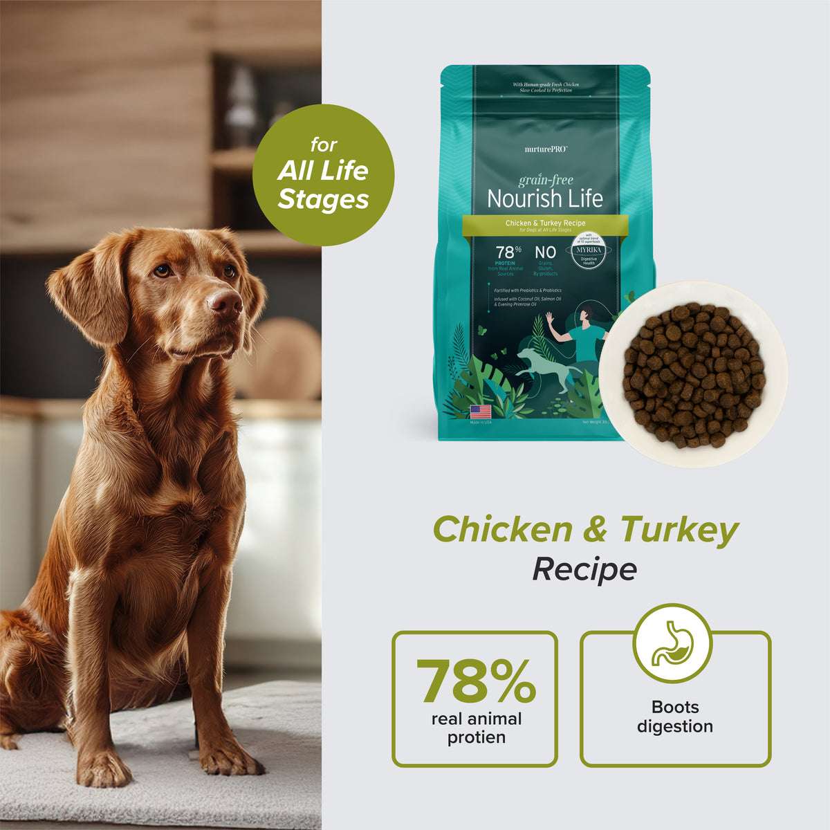NurturePRO Nourish Life Grain-Free Dry Dog Food 272g