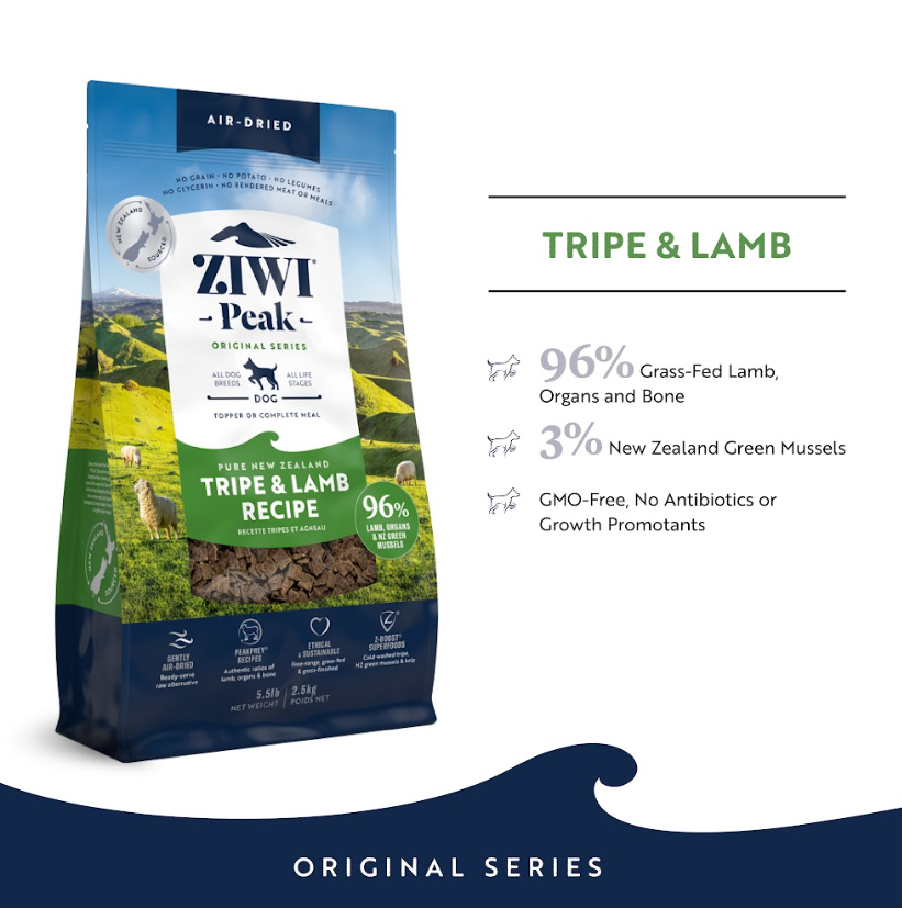 ZIWI Peak Air-Dried Tripe & Lamb Dog Food