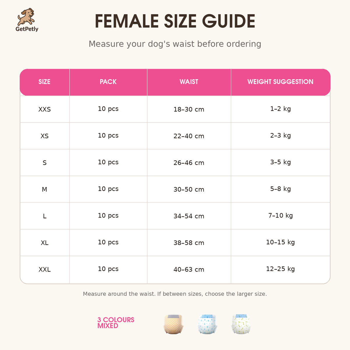 DONO'S DIARY Disposable Pet Diaper