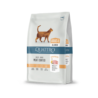Quattro Dry Cat Food 1.5kg – Freeze-Dried Coated Kibble