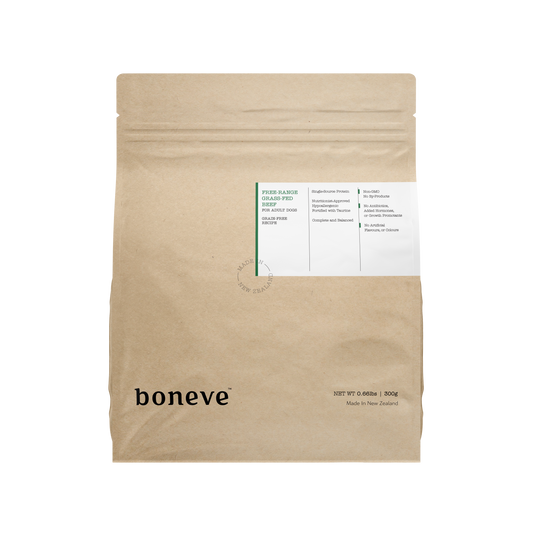 Boneve Earthmade Grain-Free Grass-Fed Beef Adult Dog Food 300g – Trial Pack