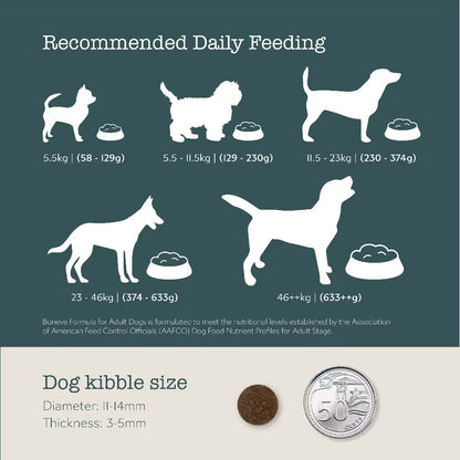 Boneve Earthmade Grain-Free Grass-Fed Beef Adult Dog Food 300g – Trial Pack