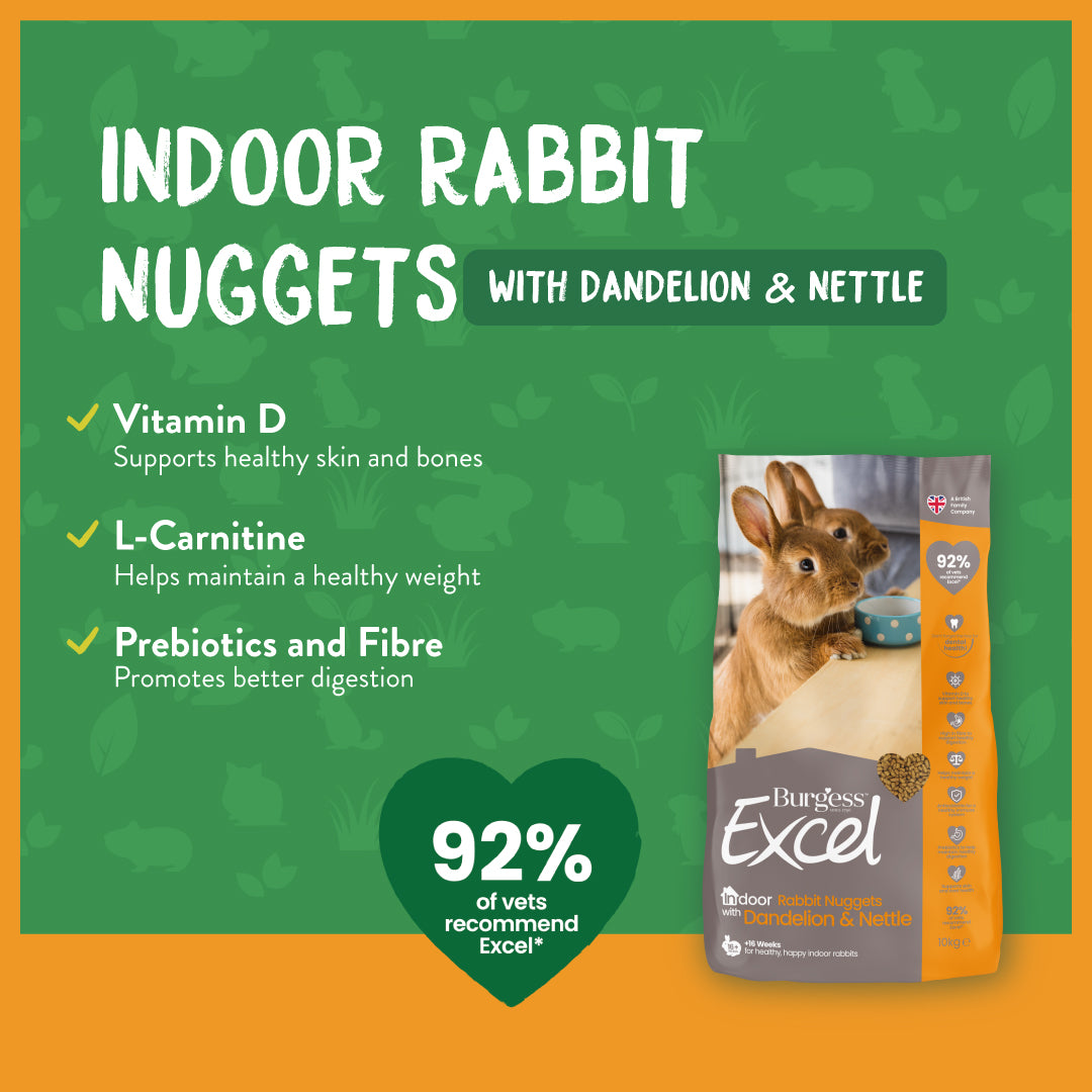 Burgess Excel Indoor Rabbit Nuggets 1.5kg