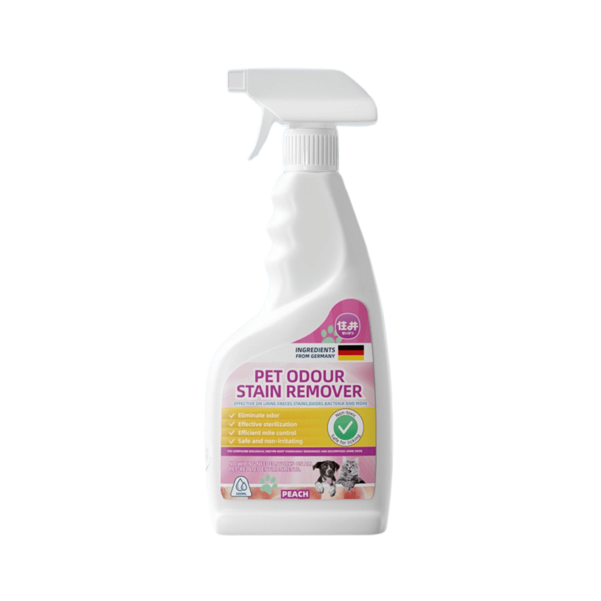 Pet Bio-Enzyme Deodorizing Spray 500ml – Jasmine / Peach