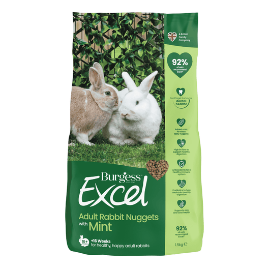 Burgess Excel Adult Rabbit Nuggets with Mint 1.5kg