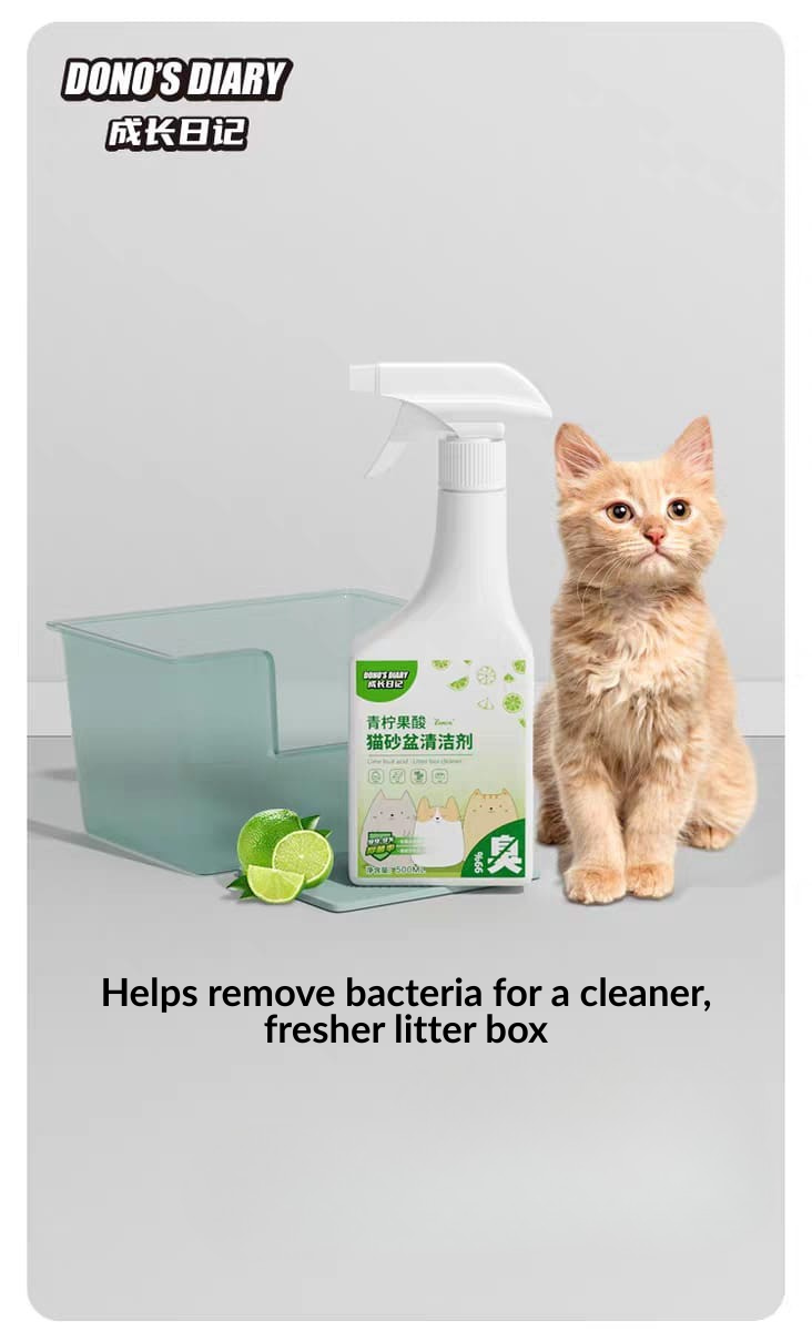 Dono Cat Litter Box Cleaner 500ml – Plant-Based & Odor Control
