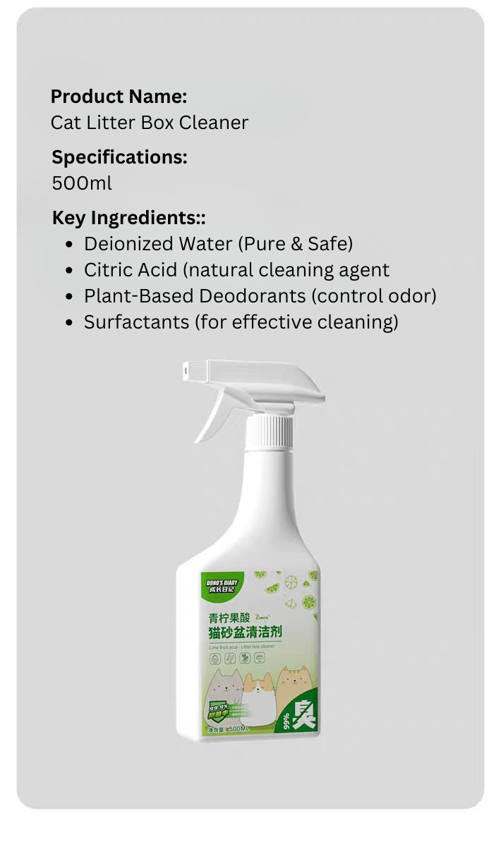 Dono Cat Litter Box Cleaner 500ml – Plant-Based & Odor Control