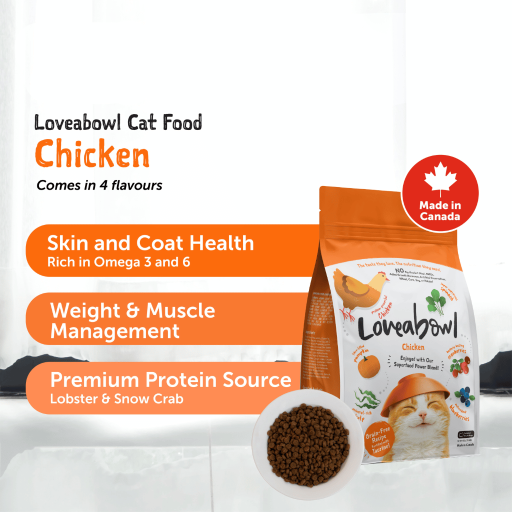 Loveabowl Grain-Free Dry Cat Food 150g – Trial Pack