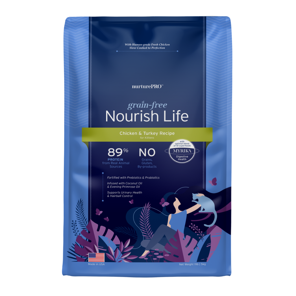 NurturePRO Nourish Life Grain-Free Dry Cat Food 1.11kg / 5kg
