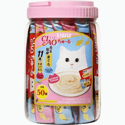 CIAO Churu 50 Sticks Tub | Assorted Flavour Liquid Cat Treats