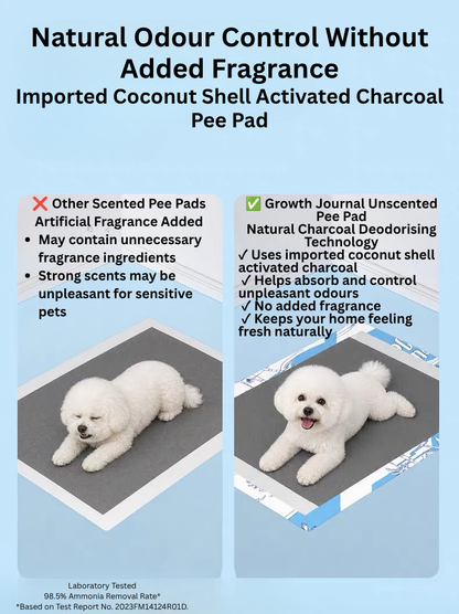 Growth Journal Charcoal Pee Pad – Coconut Shell Charcoal