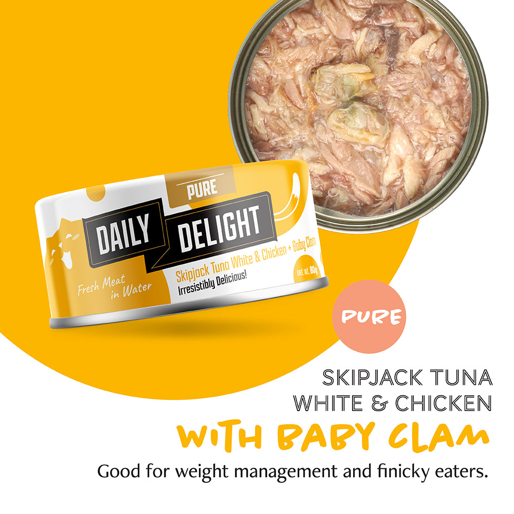 Daily Delight Pure Skipjack Tuna White & Chicken