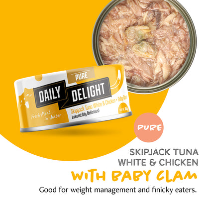 Daily Delight Pure Skipjack Tuna White & Chicken