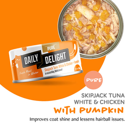 Daily Delight Pure Skipjack Tuna White & Chicken