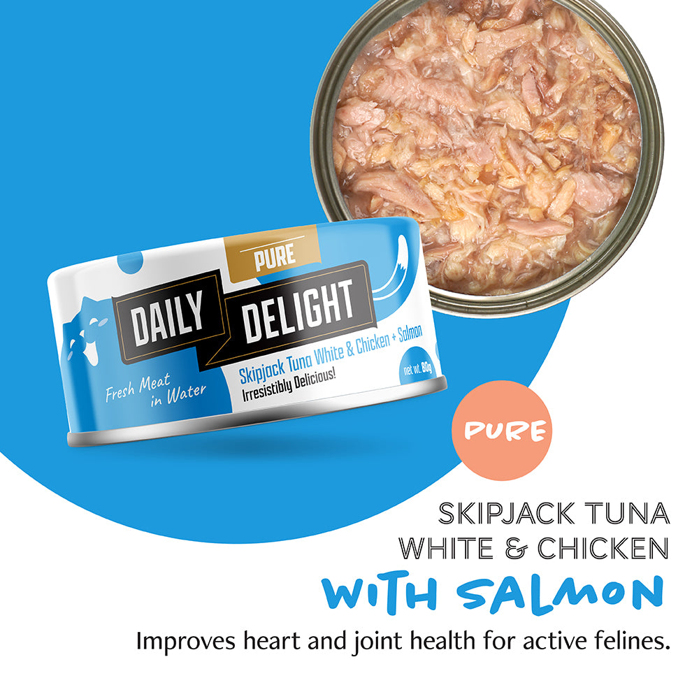 Daily Delight Pure Skipjack Tuna White & Chicken