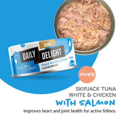 Daily Delight Pure Skipjack Tuna White & Chicken