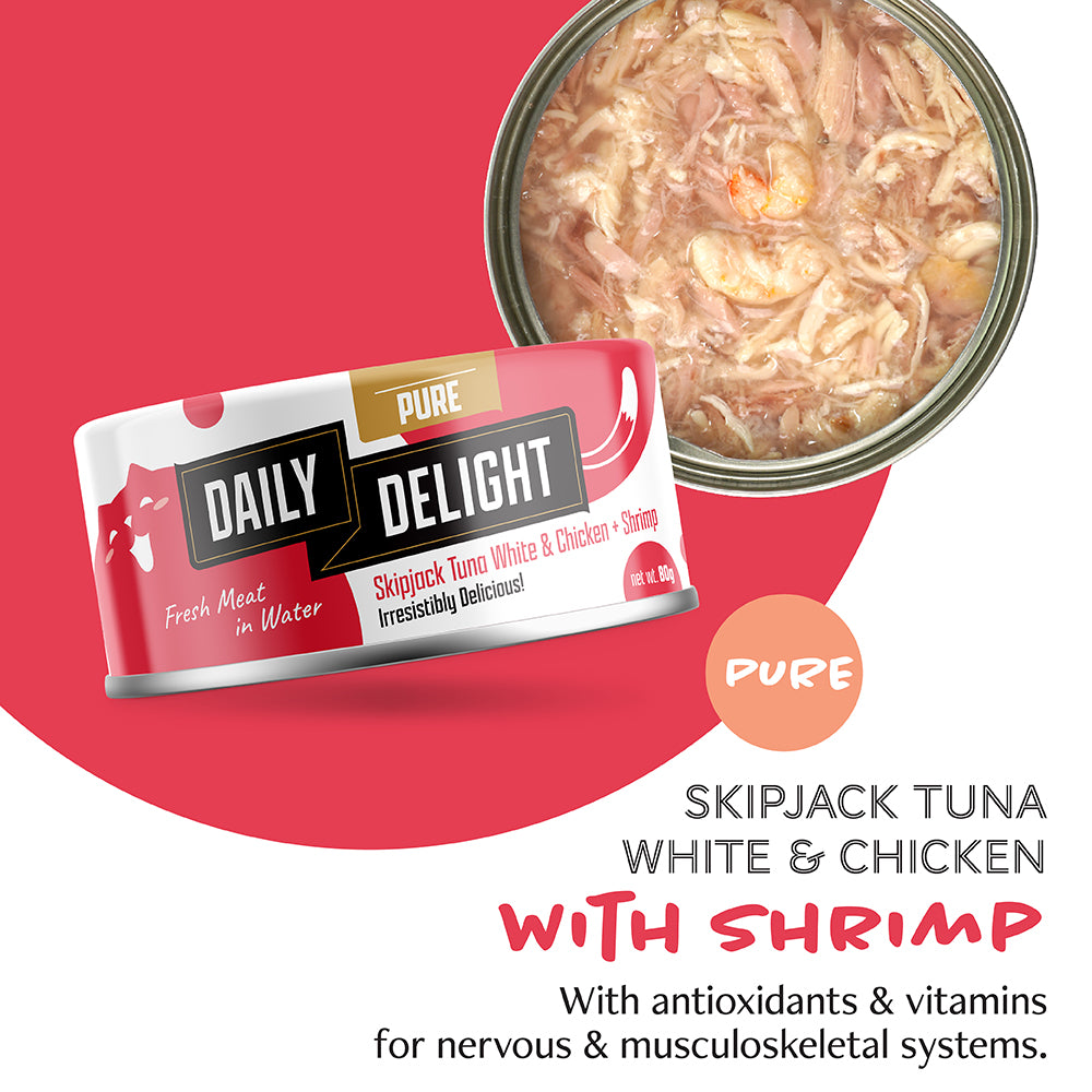 Daily Delight Pure Skipjack Tuna White & Chicken