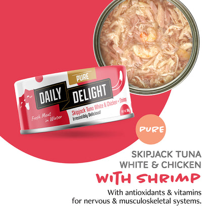 Daily Delight Pure Skipjack Tuna White & Chicken