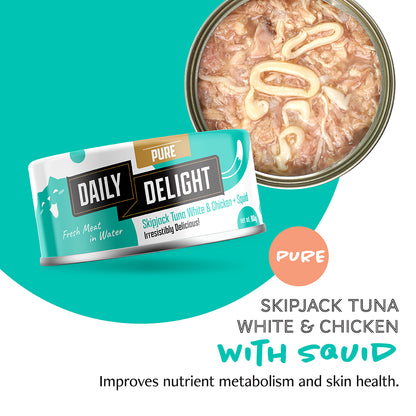 Daily Delight Pure Skipjack Tuna White & Chicken