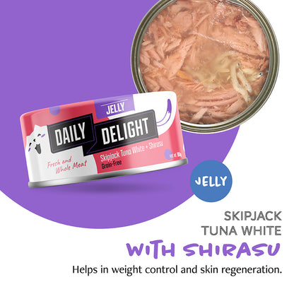 Daily Delight Skipjack Tuna White in Jelly