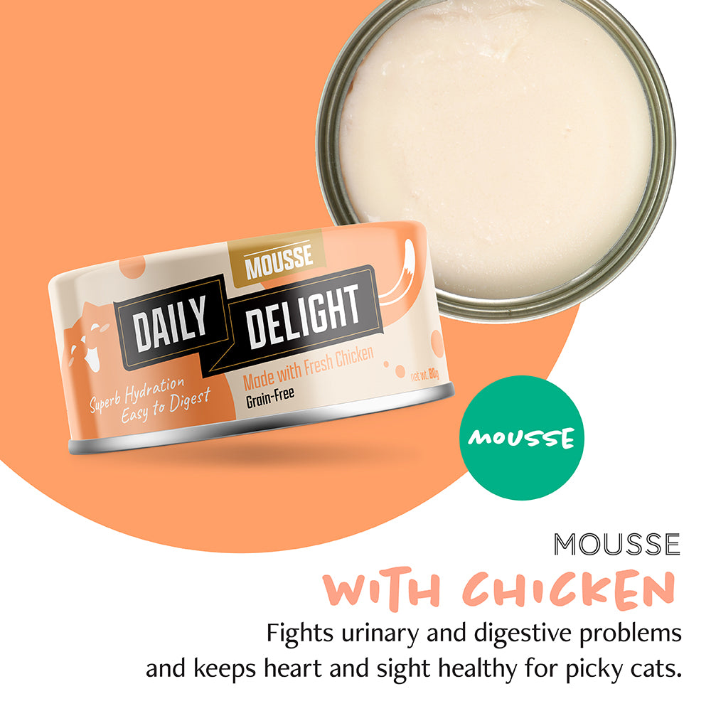 Daily Delight Mousse Cat Food | Grain-Free Wet Food