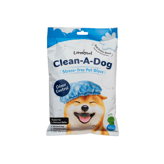 Loveabowl Clean-A-Dog Grooming Gloves
