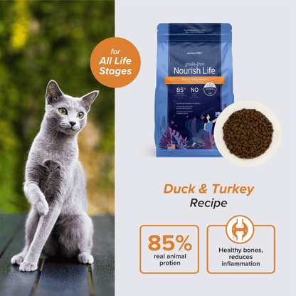 NurturePRO Nourish Life Grain-Free Dry Cat Food 1.11kg / 5kg