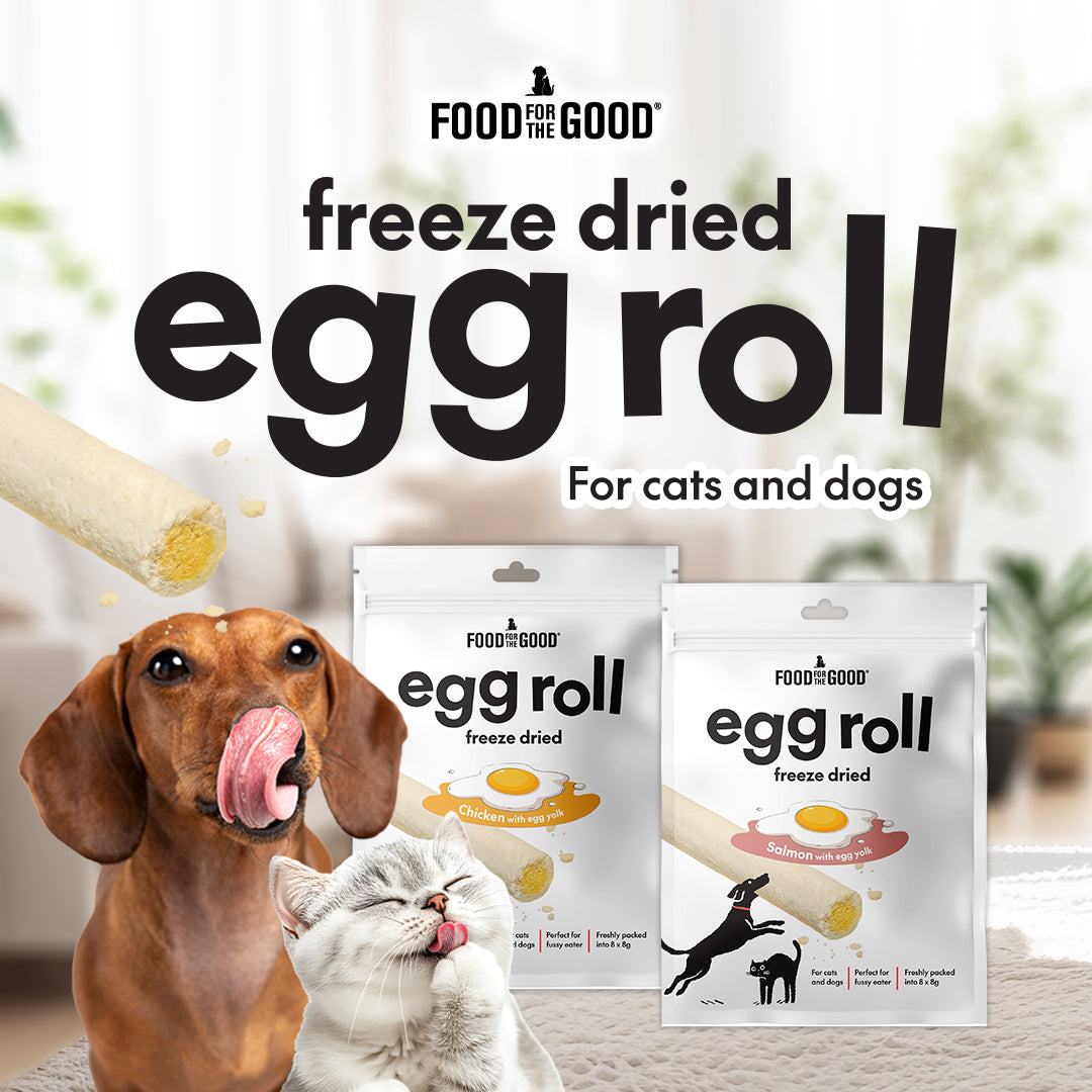 Food For The Good Freeze Dried Egg Roll Cat & Dog Treats