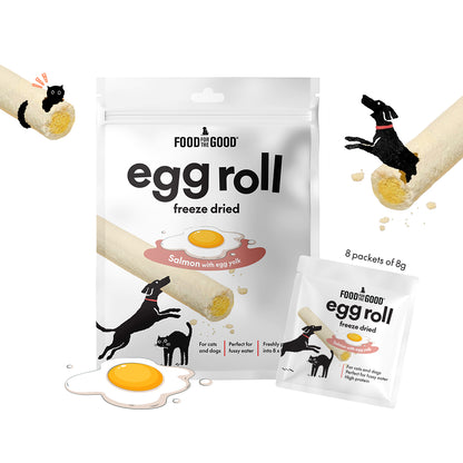 Food For The Good Freeze Dried Egg Roll Cat & Dog Treats