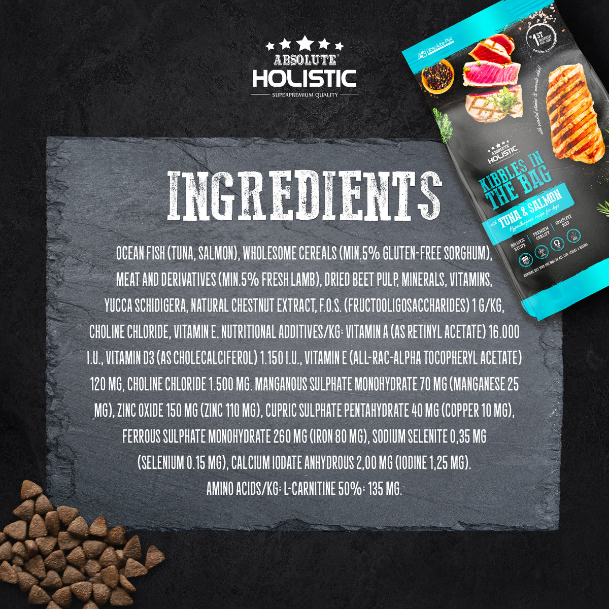 Absolute Holistic Kibbles In The Bag Dog Dry Food – Regular