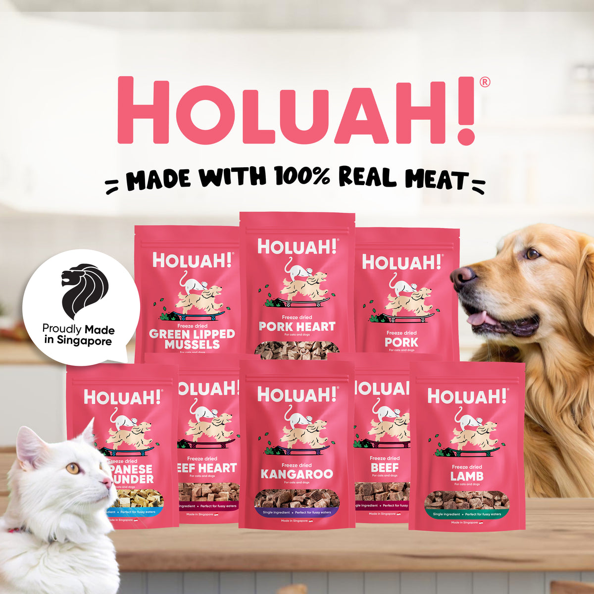 Holuah! Freeze-Dried Treats for Cats & Dogs