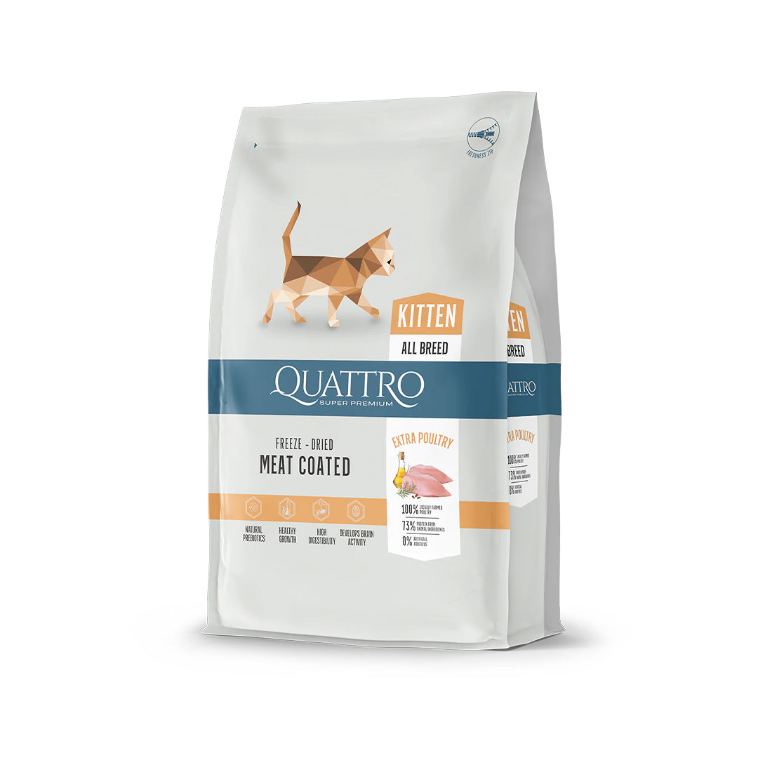 Quattro Dry Cat Food 1.5kg – Freeze-Dried Coated Kibble