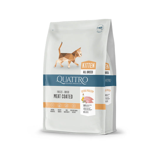 Quattro Dry Cat Food 1.5kg – Freeze-Dried Coated Kibble