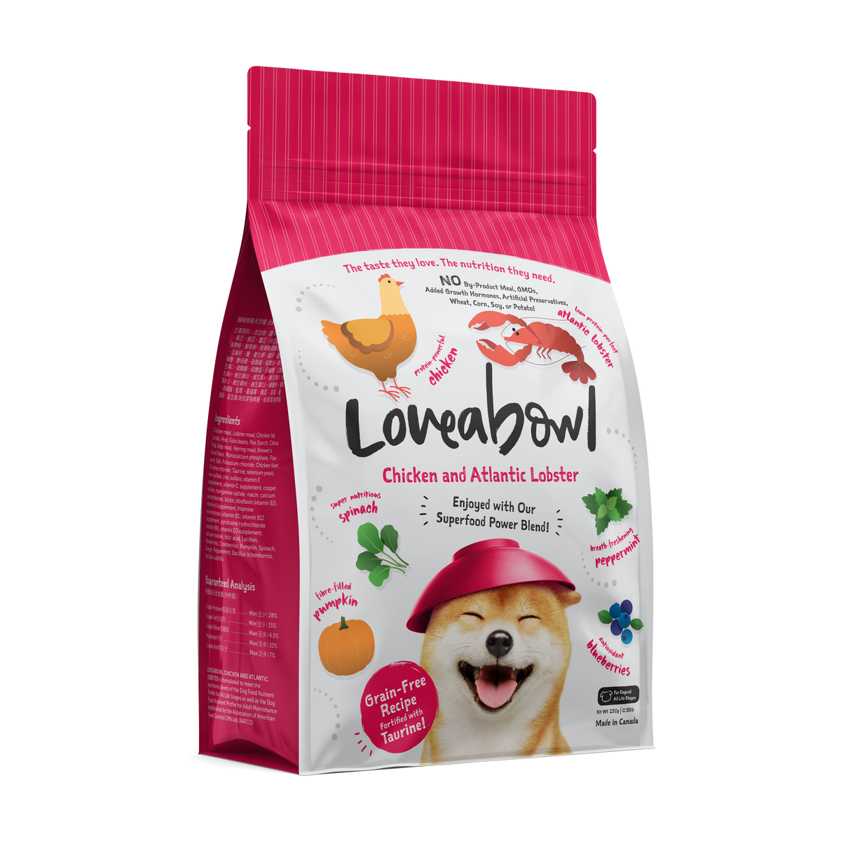 Loveabowl Grain-Free Dry Dog Food 250g – Trial Pack