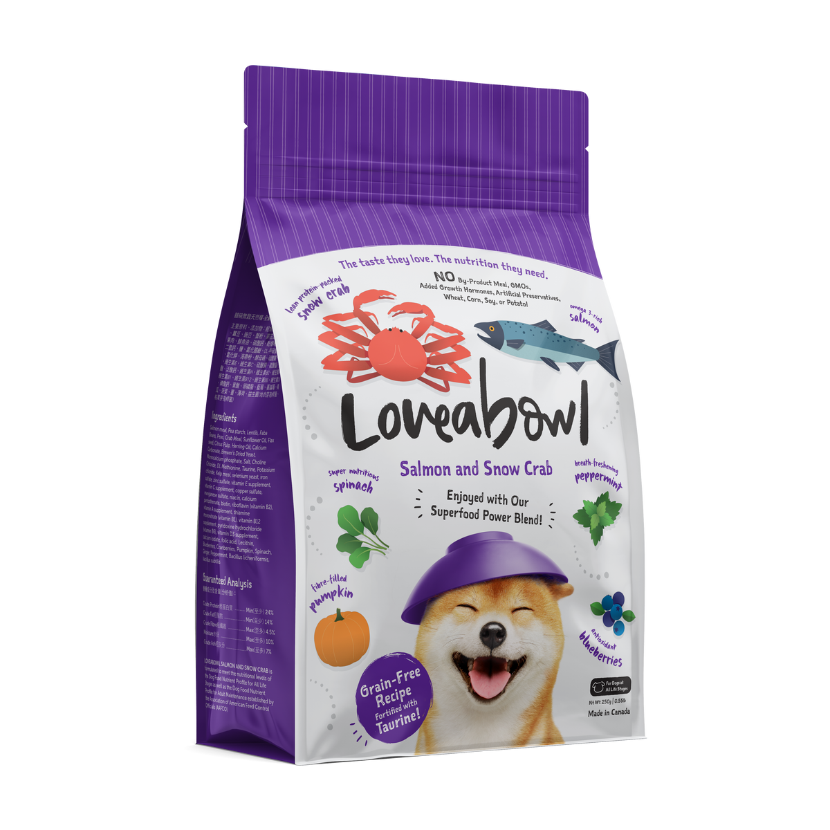 Loveabowl Grain-Free Dry Dog Food 250g – Trial Pack