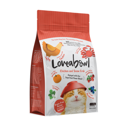 Loveabowl Grain-Free Dry Cat Food 150g – Trial Pack