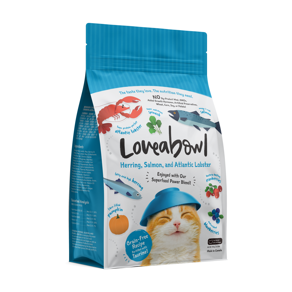 Loveabowl Grain-Free Dry Cat Food 150g – Trial Pack