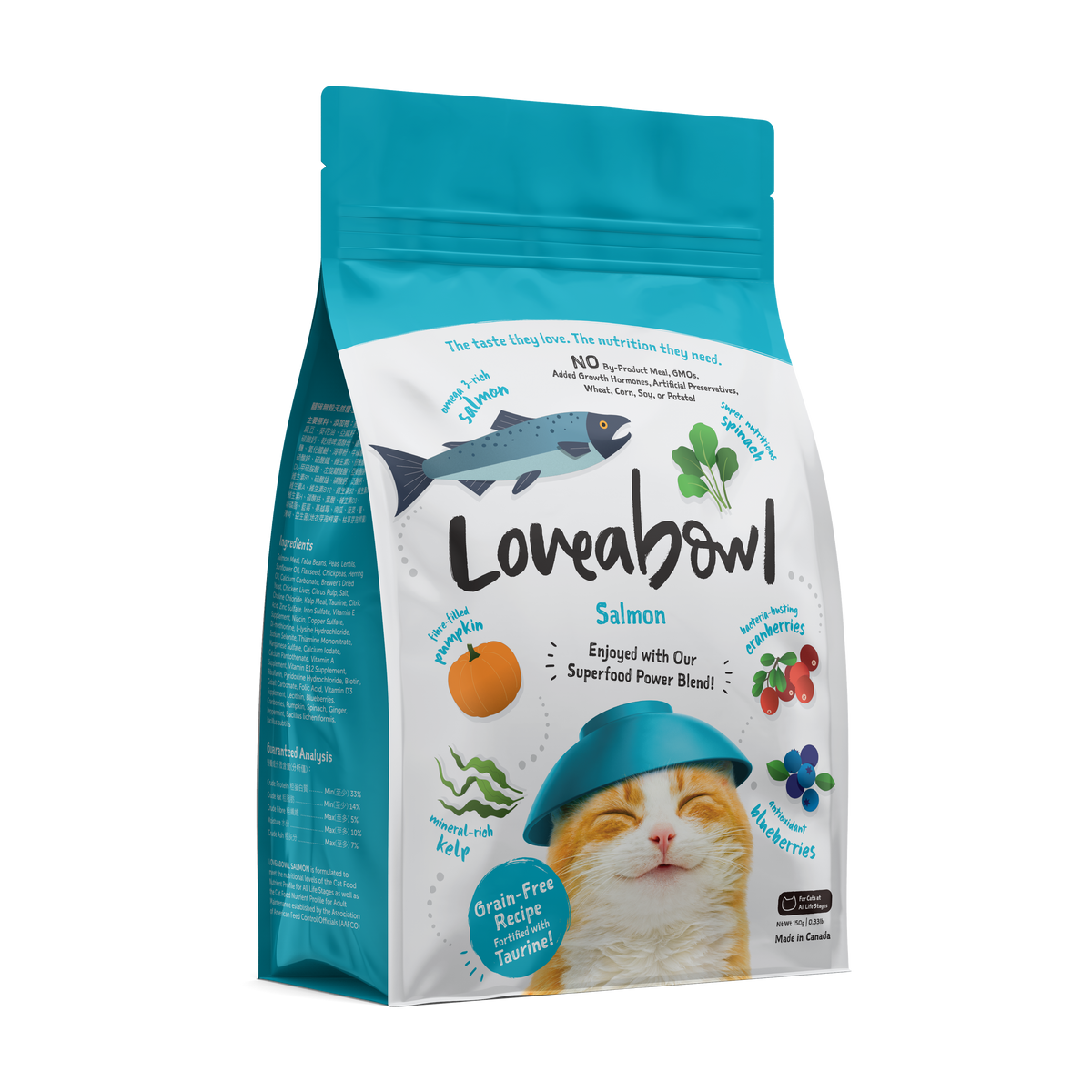 Loveabowl Grain-Free Dry Cat Food 150g – Trial Pack