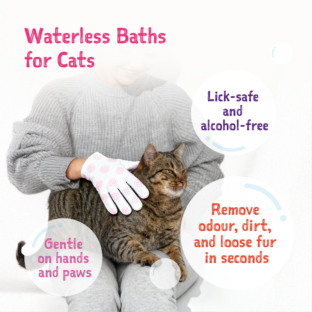 Loveabowl Clean-A-Cat Grooming Gloves