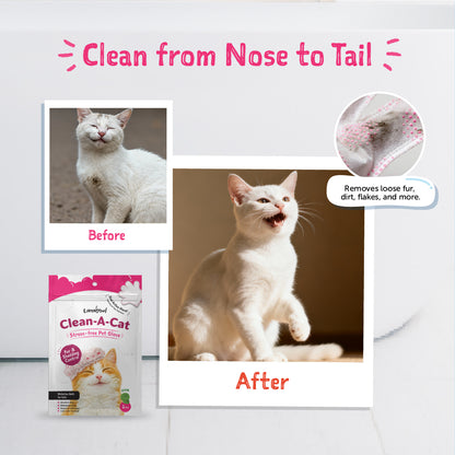 Loveabowl Clean-A-Cat Grooming Gloves
