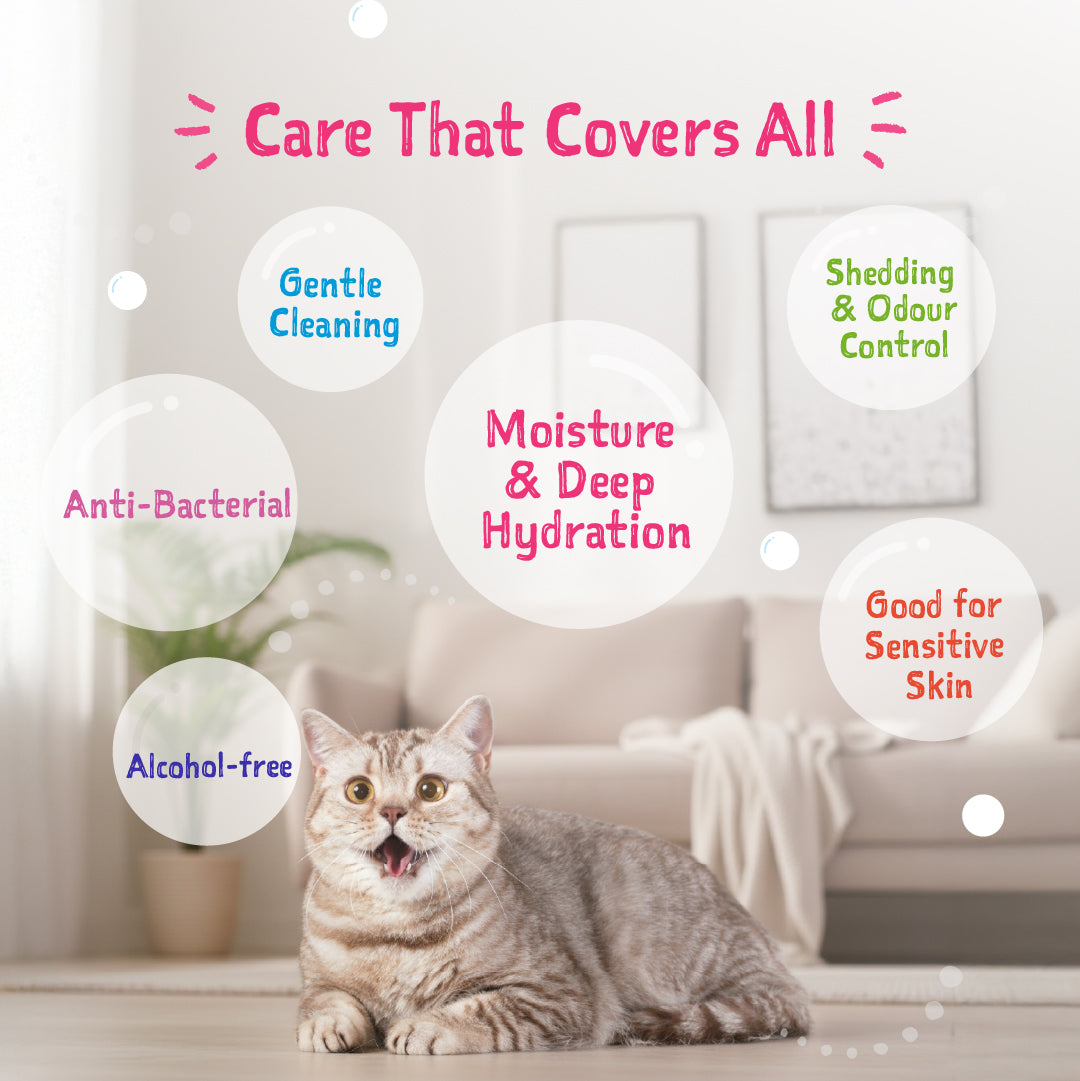 Loveabowl Clean-A-Cat Grooming Gloves