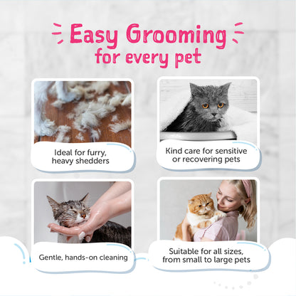Loveabowl Clean-A-Cat Grooming Gloves