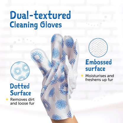 Loveabowl Clean-A-Dog Grooming Gloves