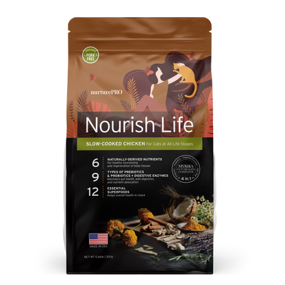 NurturePRO Nourish Life Slow-Cooked Dry Cat Food Trial Pack 300g