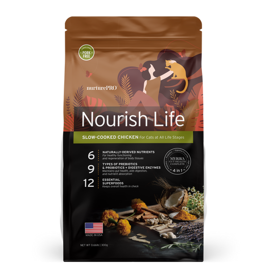 NurturePRO Nourish Life Slow-Cooked Dry Cat Food Trial Pack 300g